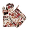 Cabin in the Woods Oven Mitt & Pot Holder Set